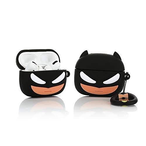 Soft Silicone Bat-Man Case for AirPods Pro (2nd Gen)with Keychain