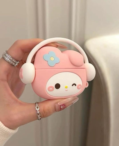 Soft Silicone Case for AirPods Pro (2nd Gen) – Peach Kitty