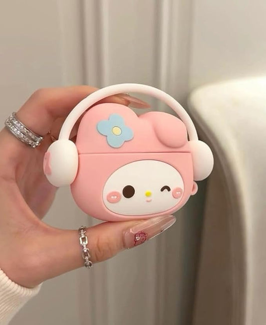 Soft Silicone Case for AirPods Pro (2nd Gen) – Peach Kitty