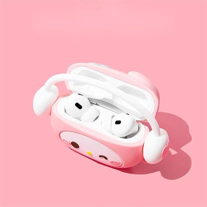 Soft Silicone Case for AirPods Pro (2nd Gen) – Peach Kitty